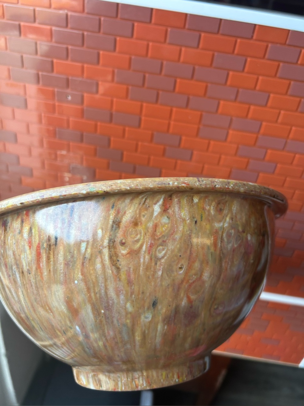 vintage Texas Ware confetti nesting mixing bowl made of melamine
